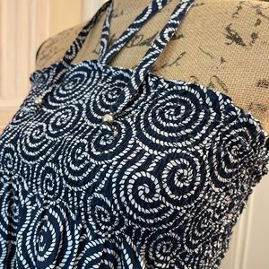 Vineyard Vines summer cotton dress with rope design